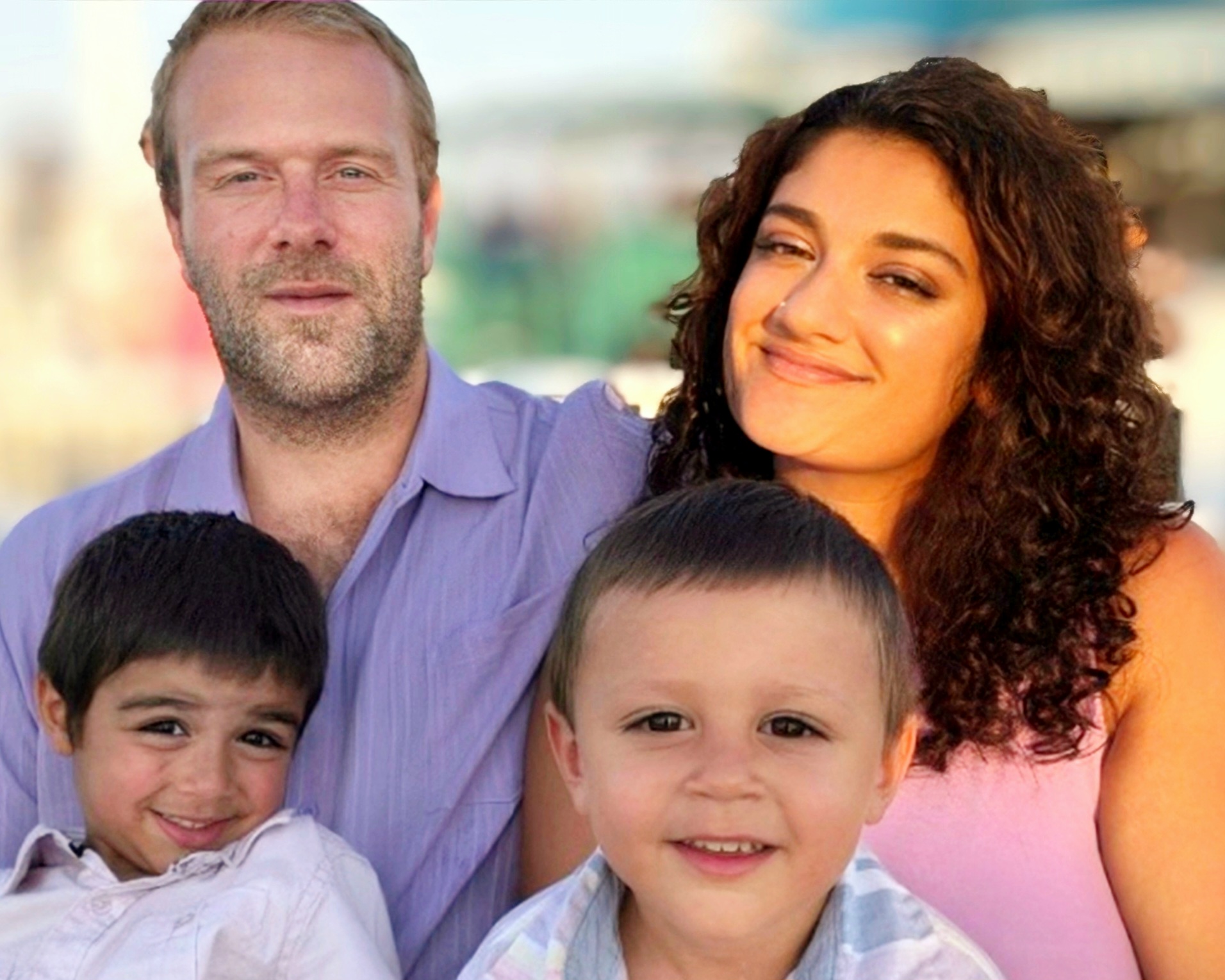 Cody and Tanya Lander with their family